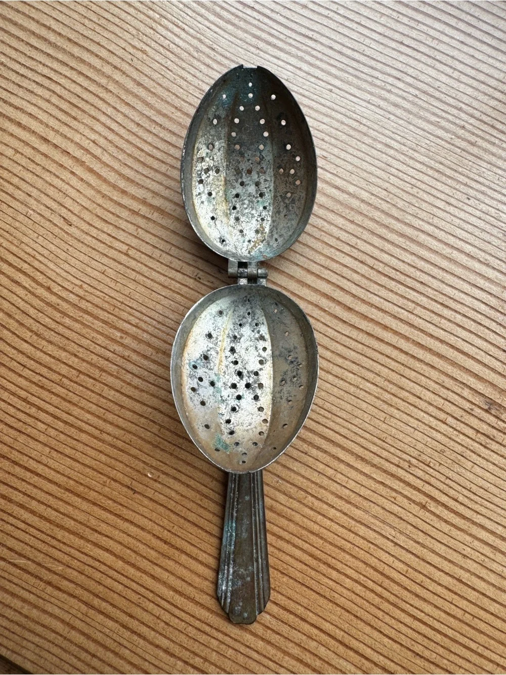 Vintage Antique Nasco Silver Plate Tea Infuser Spoon